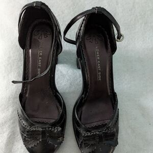 Lower East Side Black Heels with Bow Accent